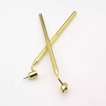 2 шт. 0,5/0,7 мм, тонкая ручка для рисования, косая саржа, ремонт царапин, металлический аппликатор для краски, жидкая ручка для письма, товары для рукоделия