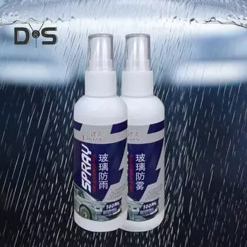 2 шт., 100 мл, автомобильный непромокаемый противотуманный спрей, долговечное покрытие, эффективная очистка, безопасный внедорожник, грузовик, авто ветровое стекло, зеркало заднего вида, противозапотевающее жидкое средство