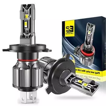 2 шт. 100 Вт 30000LM H4 H7 Canbus LED H8 H9 H11 9005 HB3 Hir2 9012 HB2 9003 Автомобильные светодиодные фары Turbo Противотуманные фары 6000K 12 В диод H8 H9 H11