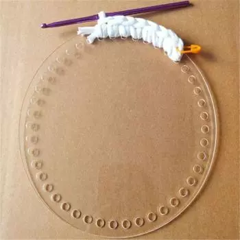 2 шт. 10/12/15/18/20 см прозрачное акриловое дно крючком для изготовления сумок коврик подушка для сумки нижняя основа аксессуары для сумок своими руками