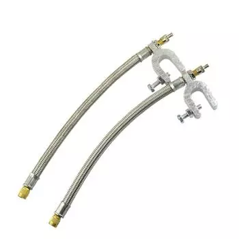 2 шт. 10-дюймовые плетеные удлинители штока клапана с двумя шинами из нержавеющей стали для грузовика RV