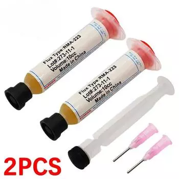 2 шт. 10 куб. см паяльная паста флюс RMA223 паяльная паста смазка компьютерный чип мобильный телефон светодиодный ремонтный инструмент