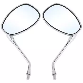 2 шт. 10 мм модифицированное универсальное зеркало заднего вида с покрытием для мотоцикла, боковые зеркала для мотоцикла