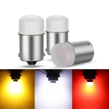 2 шт. 1156 BA15S P21W автомобильный указатель поворота Canbus 1157 BAY15D BAU15S PY21W светодиодный автомобильный задний фонарь стоп-сигнал фонарь заднего хода дневной ходовой сигнал 1156 BA15S P21W-2Pcs жёлтый