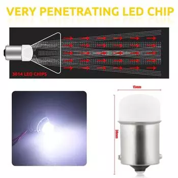 2 шт. 1156 P21W P21 5 Вт 1157 BA15S BAY15D светодиодные автомобильные сигнальные лампы дневного света 12 В автомобильные противотуманные фары белого, красного, желтого цвета 1156 ba15s P21W красный