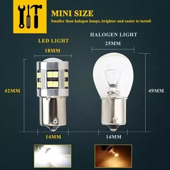 2 шт. 1156 сигнальная лампа PY21w Ba15s P21w светодиодная 24SMD 3030 Canbus автомобильный указатель поворота стоп-сигнал резервный фонарь универсальный 12 В 1156 ba15s P21W жёлтый