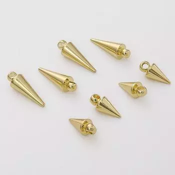 2 шт. 11/15 мм латунный конус подвеска-подвеска для серег и ожерелья DIY фурнитура для изготовления ювелирных изделий 5x11mm 2pcs/bag