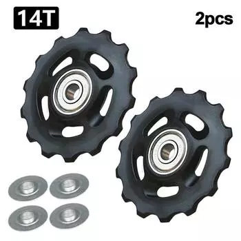 2 шт. 11T 12T 13T 14T подшипник велосипедное заднее направляющее колесо шоссейный велосипед жокей задний переключатель передач ролик шкив для велосипеда ремонтный комплект