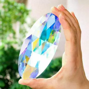 2 шт 120 мм превосходная радужная хрустальная призма люстра кристаллы для низкого потолка сверкающий ловец солнца подвесная декоративная лампа часть