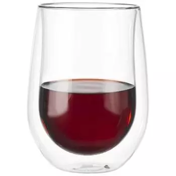 2 шт. 12 унций двойной стенки бокала для вина термостойкая кофейная чашка стакан для чая для вина виски молока водки пива Прямая поставка 301-400ml