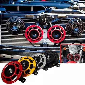 2 шт. 12 В 115 дБ Hella супер громкий компактный электрический звуковой сигнал автомобильный комплект для мотоцикла и автомобиля 335 Гц/400 Гц 12v