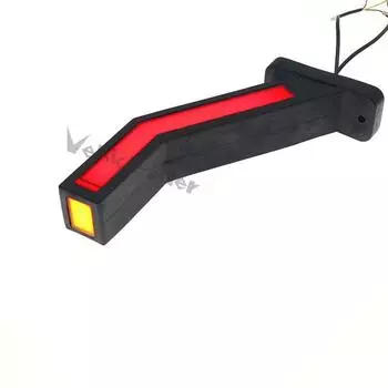 2 шт. 12 В-24 В грузовик плавный свет светодиодный неоновый стебель боковой габаритный фонарь контурный фонарь грузовой автомобиль боковой фонарь янтарный красный белый