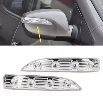 2 шт. 12 В автомобильные зеркала заднего вида для Hyundai Tucson IX35 2010-2015 указатели поворота светодиодные полосы индикатор боковой габаритный фонарь CHINA