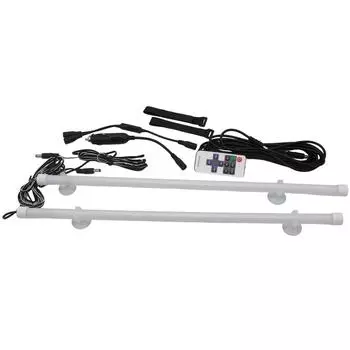 2 шт. 12 В Белая светодиодная интерьерная световая панель с дистанционным управлением Для навеса дома на колесах, интерьера, походной палатки, автомобиля, прицепа, лодки