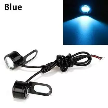 2 шт., 12 В, мотоциклетная лампа, дневные ходовые огни, светодиодный светильник Eagle Eye, обратный резервный стробоскоп, зеркальный свет 2pcs красный