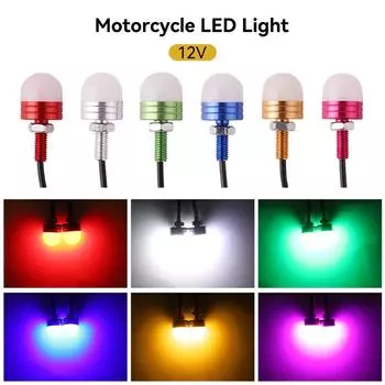 2 шт. 12 В мотоциклетный сигнальный фонарь поворотный сигнал дневные ходовые огни противотуманные фары ангельские фонари аксессуары красный