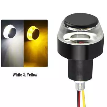 2 шт., 12 В постоянного тока, светодиодный светильник для мотоцикла, модификация, поворотник, светильник для мотоциклиста, свет для горного велосипеда, свет на руль, блок, боковой фонарь 1pcs