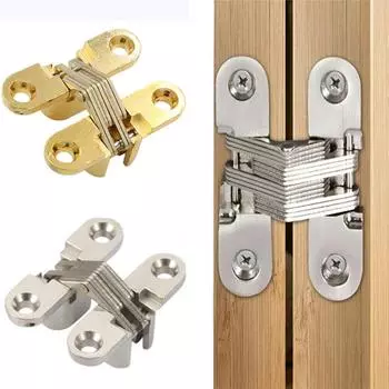 2 шт. 12x43 мм невидимые петли бесшумное закрытие крестообразные петли скрытые скрытые шкафы дверцы шкафа деревянные коробки для складной мебели