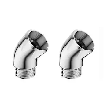 2 шт. 135 градусов душевая головка локоть адаптер душевой лейки соединение локоть душевая головка удлинитель соединитель муфта простота в использовании