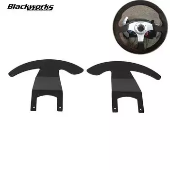 2 шт. 13”-14 рулевое колесо для Logitech G25 G27 Heavy Duty Paddle Shifter Upgrade рулевое колесо подходит для контроллера вогнутой формы чёрный