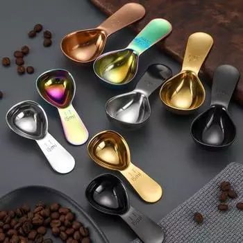 2 шт., 15/30 мл, мерная ложка для кофе, нержавеющая сталь 304, короткая ручка, пищевое сухое молоко, жидкая приправа, мерная ложка, кухонные гаджеты золотистый