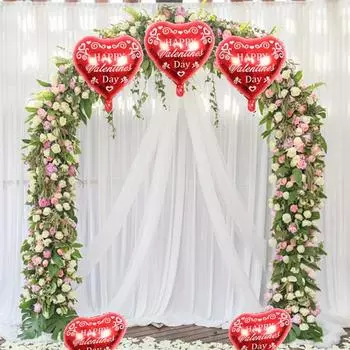 2 шт. 18-дюймовый легко надуваемый алюминиевый пленочный воздушный шар многоразовый модный в форме сердца фольга для украшения Дня святого Валентина F