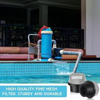 2 шт. 190106Z Фильтрующая сетка DE. и Quad DE. Фильтры Воздухоотводчик Сетчатый фильтр из нержавеющей стали Сетчатый фильтр Сетчатый фильтр для бассейна чёрный