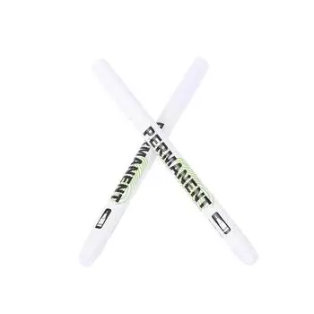 2 шт., 1,0 мм, белые перманентные маркеры, маркер с глубокими отверстиями для дерева, камня, пластика, кожи, стекла, камня, металла, художественный маркер 2pcs