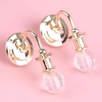 2 шт. 1/12 аксессуары для кукольного домика металлический настенный светильник лампа модель украшения