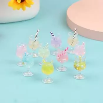 2 шт. 1/12 кукольный домик миниатюрный стаканчик для сока мини коктейльные напитки игрушка для кукольного дома