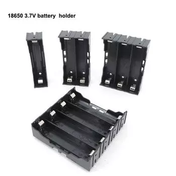 2 шт. 1, 2, 3, 4 слота для порта 18650, чехлы для аккумуляторов 3,7 В, высококачественный жесткий чехол для самостоятельной сборки, контейнер с жестким штифтом, простая сварка 1Slot 2pcs