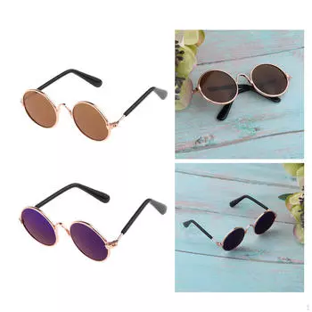 2 шт. 1/6 кукольные очки, золотые очки для кукол