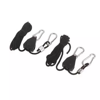 2 шт. 1/8 регулируемый храповой тросовый вешалка для светильников для растений