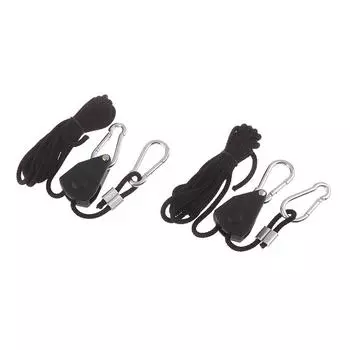 2 шт. 1/8 регулируемый храповой тросовый вешалка для светильников для растений