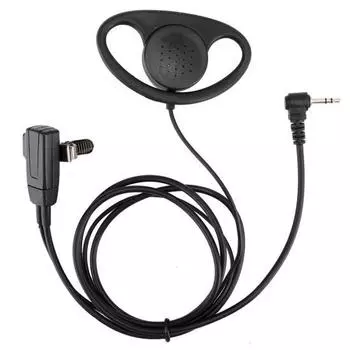 2 шт. 1-контактный D-образный наушник с микрофоном PTT для рации Motorola 2 Way Walkie Talkie, аксессуар