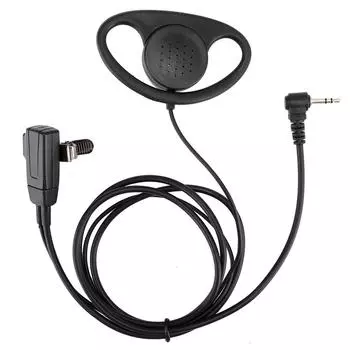 2 шт. 1-контактный D-образный наушник с микрофоном PTT для рации Motorola 2 Way Walkie Talkie, аксессуар