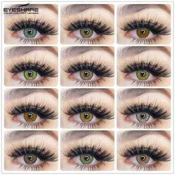 2 шт./1 пара контактных линз мягкого цвета, косметика для глаз, красивые контакты для зрачков, контактные линзы для ежегодного использования