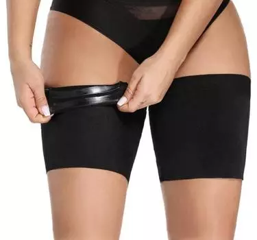2 шт. = 1 пара летних черных гетр женские невидимые милые антифрикционные нескользящие теплые гетры для бедер гетры подарок S чёрный