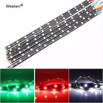 2 шт./1 шт., 12 В, гибкая светодиодная лента, водонепроницаемый автомобильный светильник, дневные ходовые огни, авто, интерьер, экстерьер 1Pc белый