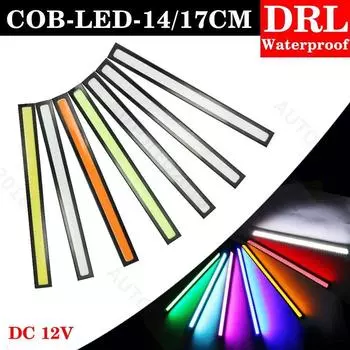 2 шт./1 шт. 17 см открытый водонепроницаемый яркий автомобильный DRL светодиодный противотуманный фонарь COB дневные ходовые огни 17CM-1pc светло-синий