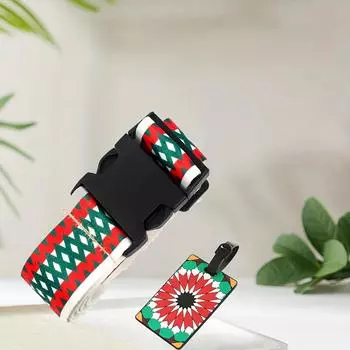 2 шт. (1 шт. Багажная бирка + 1 шт. Посадочный талон) Регулируемая веревка для защиты багажа, дорожная тележка, ремень, пряжка, ремень для багажа, силиконовая багажная бирка 2pcs