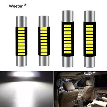 2 шт./1 шт. без ошибок C5W C10W светодиодная лампа 28 мм 31 мм 9SMD 4014 салон автомобиля лампа для чтения гирлянда авто купольный номерной знак лампа багажника 29mm-1Pc белый