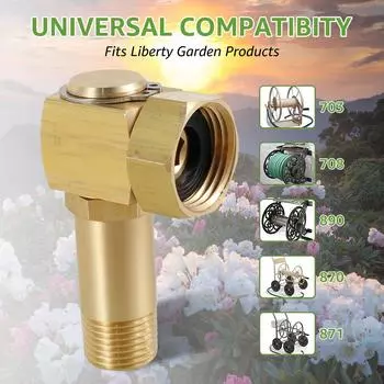 2 шт/1 шт садовый шланг адаптер катушка части поворотный многоцелевой поворотный угловой соединитель запасные части фитинги латунные сменные