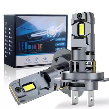 2 шт. 20000LM H7 светодиодная лампа для фар LED Canbus 12 В 60 Вт светодиодная противотуманная фара беспроводной мини-размер автолампа 6000K белый Plug and Play H7