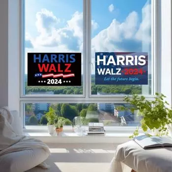 2 шт. 2024 Президент Вице-президент автомобиль грузовик холодильник наклейка бампер One Size