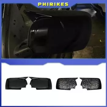 2 шт. 2025 Новые накладки на зеркала M Look для BMW X5 E53 1999-2006 Глянцевые черные крышки боковых зеркал заднего вида