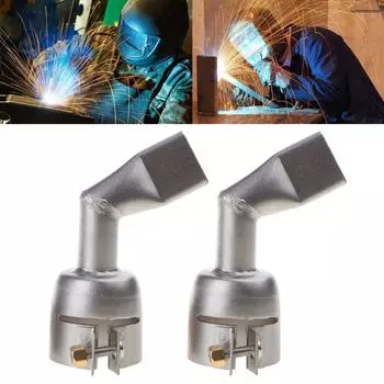 2 шт. 20 мм сварочная насадка плоская 120 градусов насадка для сварки горячим воздухом для пластиковых пластин сварочная насадка аксессуары для сварочной горелки