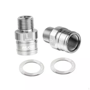 2 шт., 20 мм, удлинитель велосипедной педали, удлинитель оси, прочные детали, велосипедные педали Silver