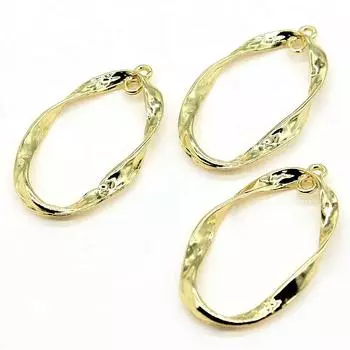 2 шт. 23x39 мм геометрический разъем для сережек высокого качества KC золотого цвета детский ювелирный бренд: WYISYWG