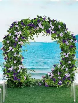 2 шт. 240 см искусственные цветы розы виноградная лоза зеленые листья гирлянда поддельные растения лоза для свадебной арки DIY садовая стена домашнее украшение для вечеринки бордовый